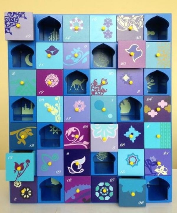 Ramadan Kalender Holzbox für Bonbons Wunschfarbe möglich. Für Kinder Kinder  Ramadan Dekor - .de